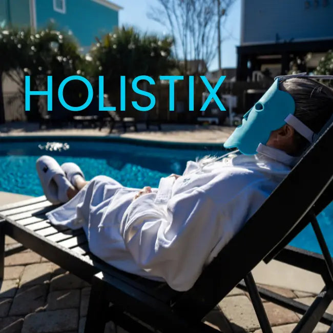 glo mask holistix pool cotton robe